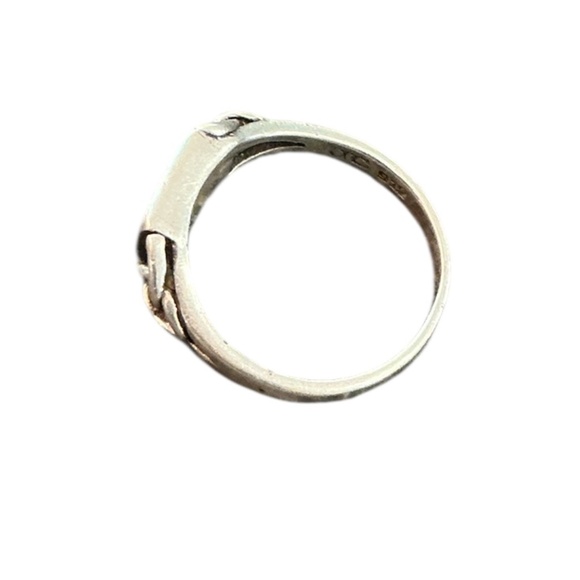 Vintage Sterling Silver Marcasite Inlaid  Ring - Picture 5 of 5